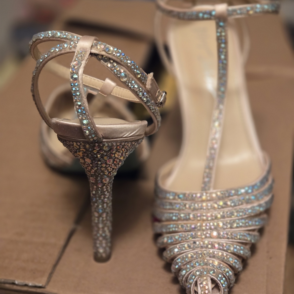 Betsey Johnson Sparkling Rhinestone Heels